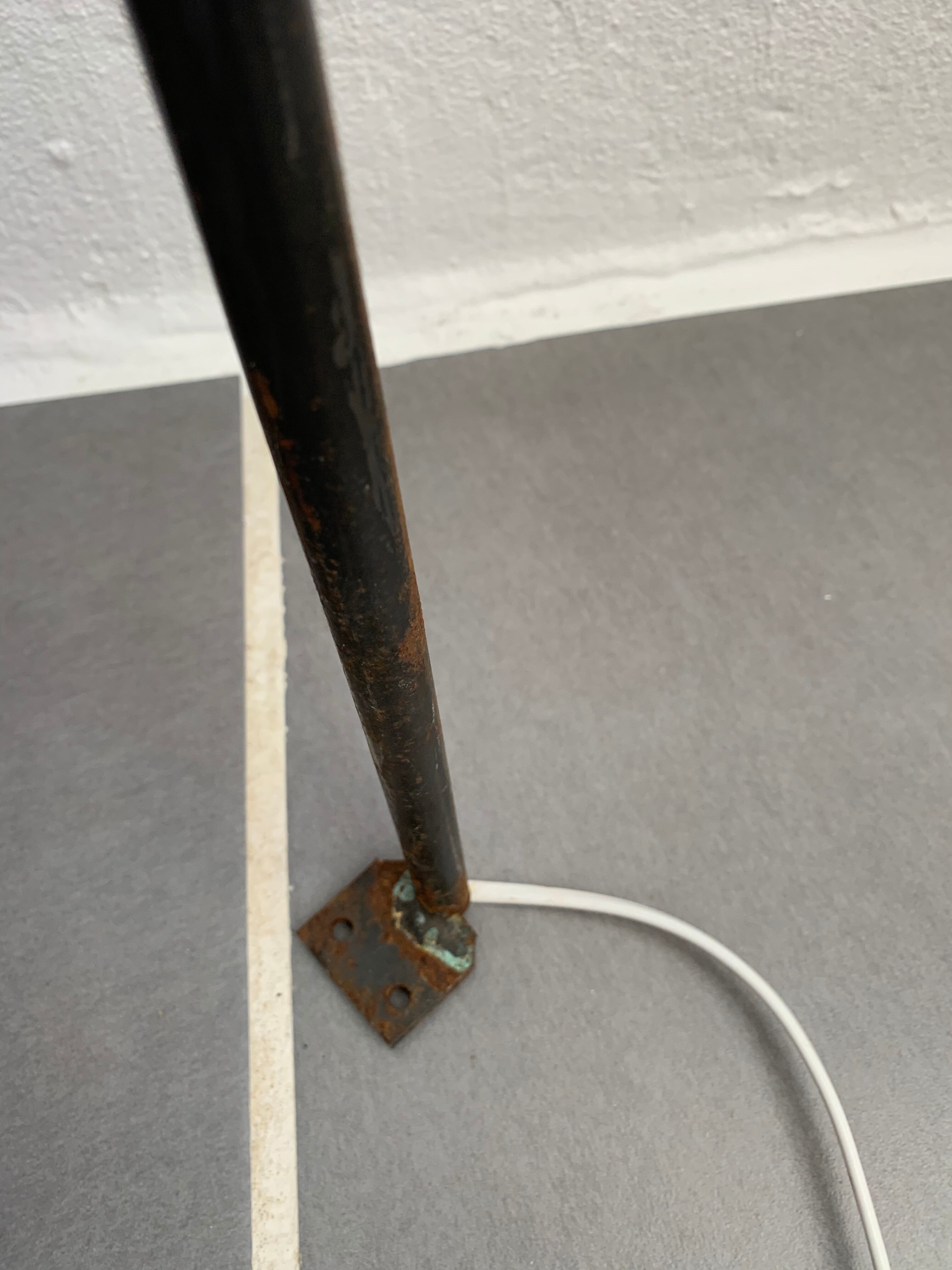 1950s tubular steel lamp