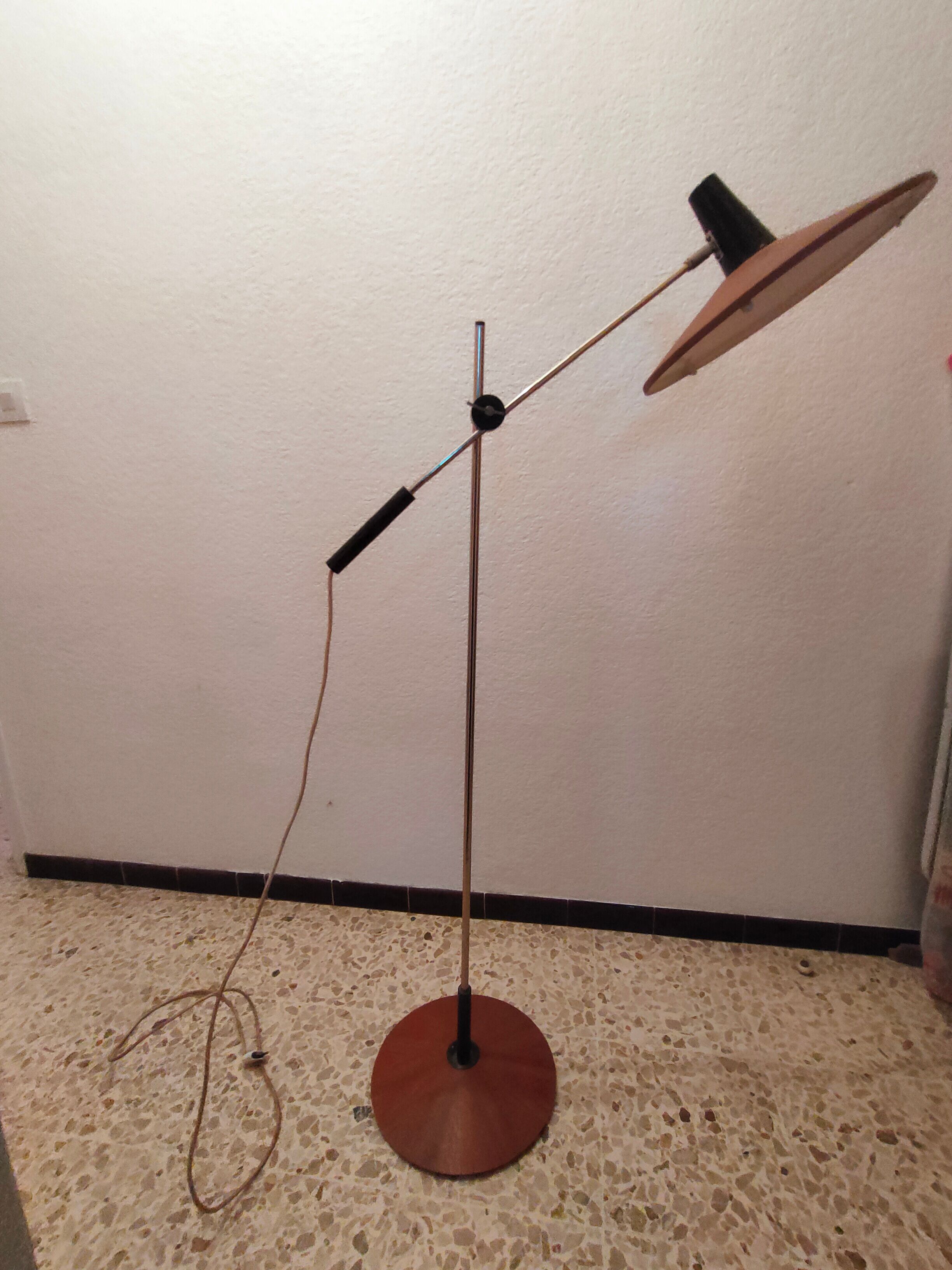 Mid-century pendulum floor lamp