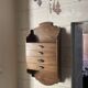 Antique piece of furniture with walnut drawers to hang