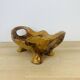 Brutalist olive wood fruit bowl