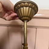 Bronze and glass tassel chandelier