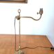 Patinated brass desk lamp, 19th century