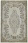 Overdyed Wool Vintage Handmade Carved Rug 178 cm x 275 cm