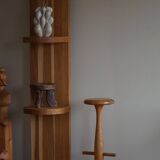 Set of 3 oak bar stools, mid-century Danish modern, Rainer Daumiller, 1960s.