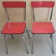 Lot de 2 chaises en formica