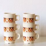 Jet Nomar 70's coffee set porcelain to fire