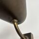Pair of vintage adjustable wall lights, solid brass, France 1940