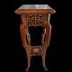 Rare Guéridon / Japonese Pedestal in Carved Wood by Gabriel Viardot