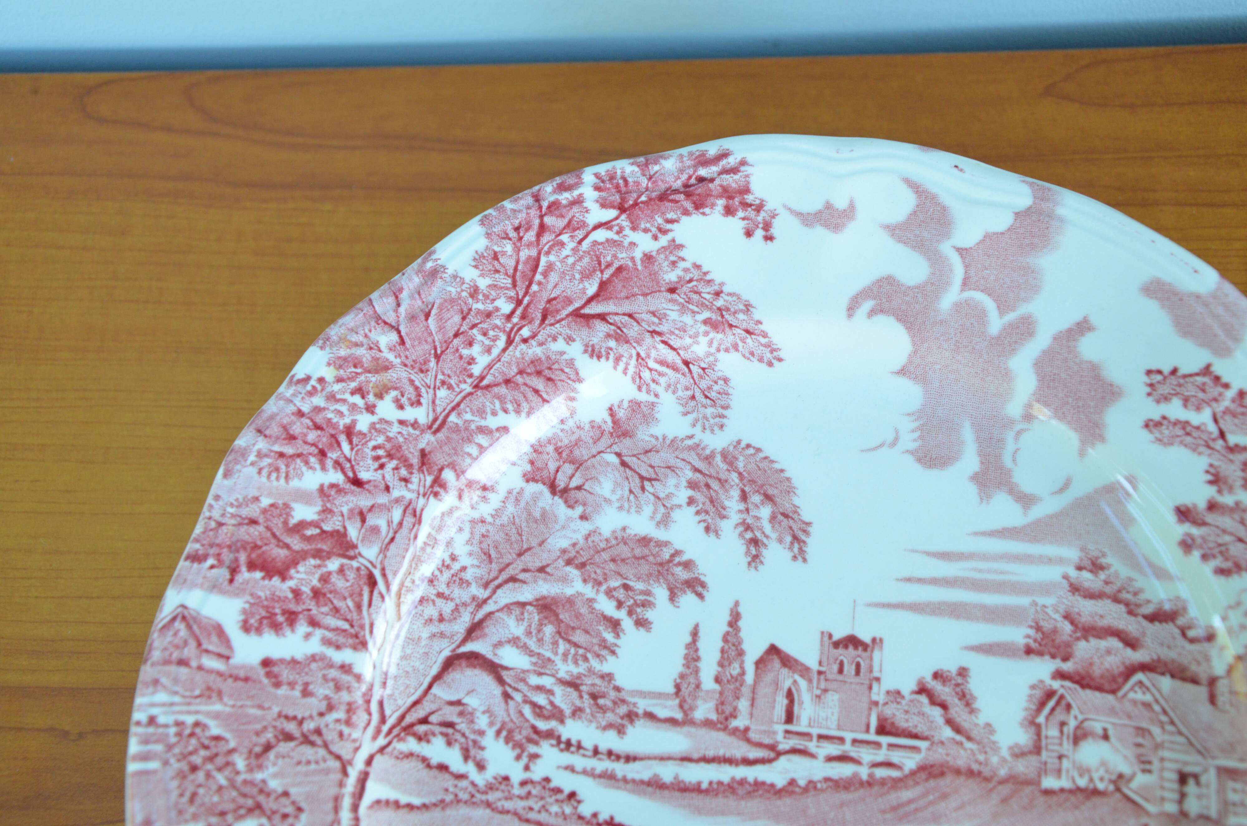 Set of 6 English style plates, kesteloot birthday