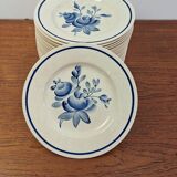 Set of Gien Ajaccio dessert plates