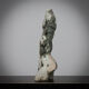 Pair of male torso sculptures by Francine Govers, 1990s