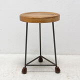 Tabouret industriel du milieu du siècle, années 1950, Tchécoslovaquie