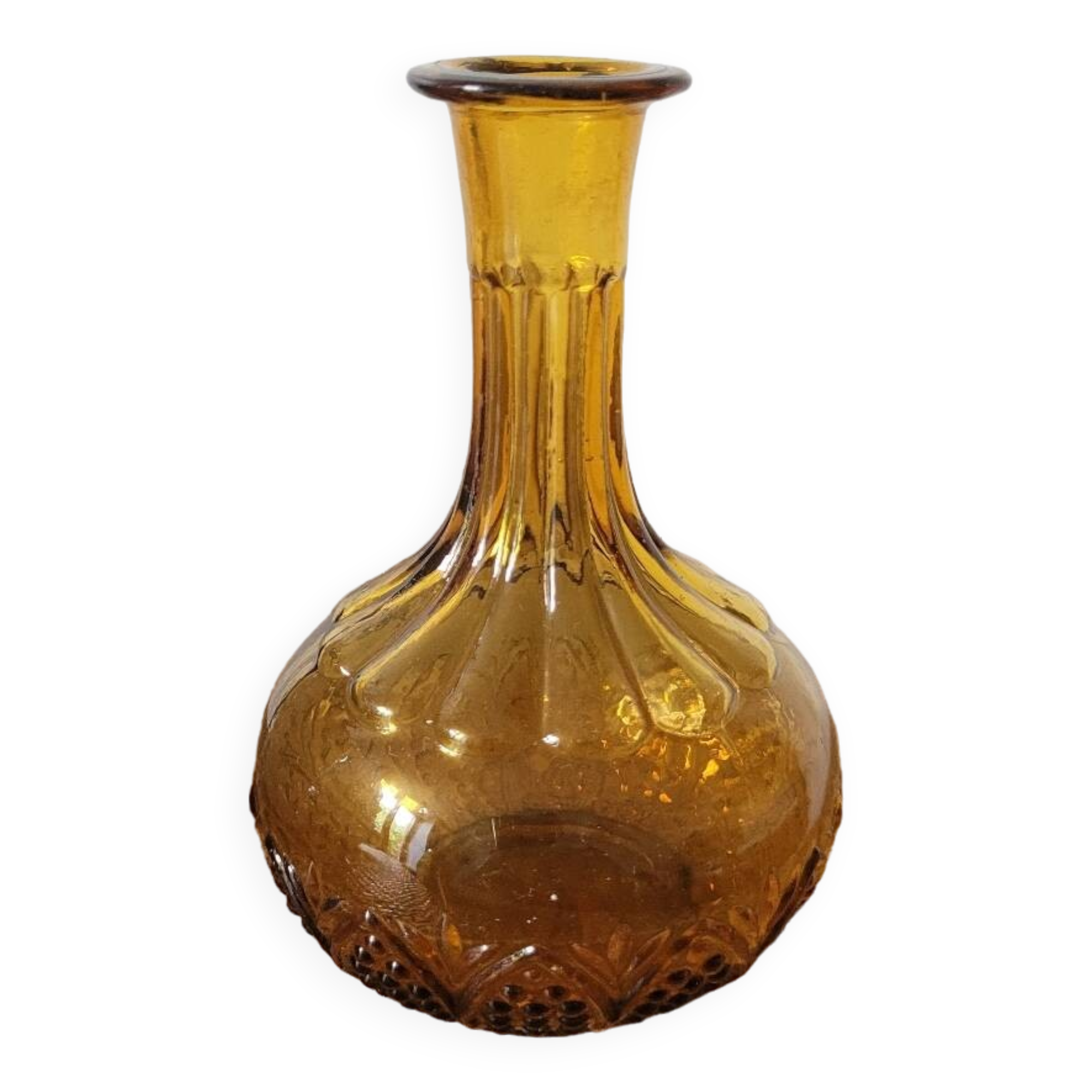 Small amber vase 70's
