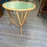 Table basse osier et peinture