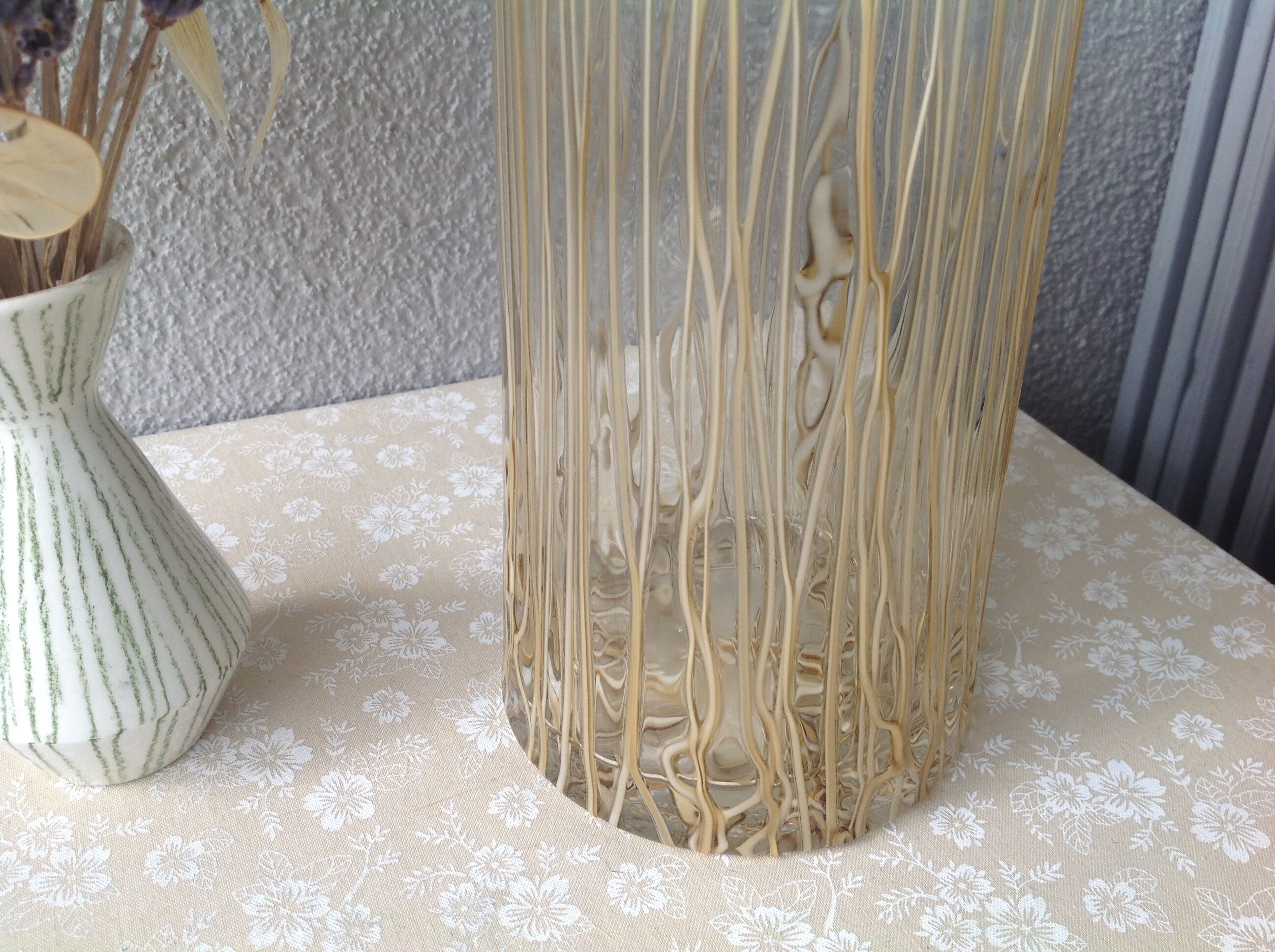 Hand-blown glass Murano vase