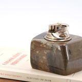 Brown Jasper table lighter, 1970s