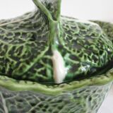 Cabbage tureen in vintage slip