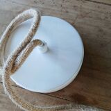 Pair of vintage tulip pendant lights