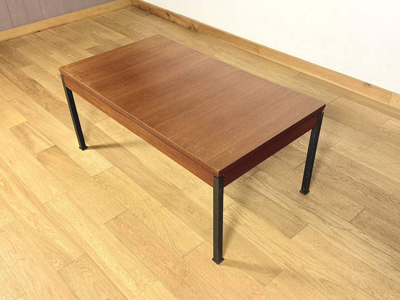 Scandinavian Teak Table Rise / Fall Vintage 1960