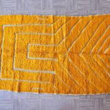 Handmade orange rug 200cm x 300cm