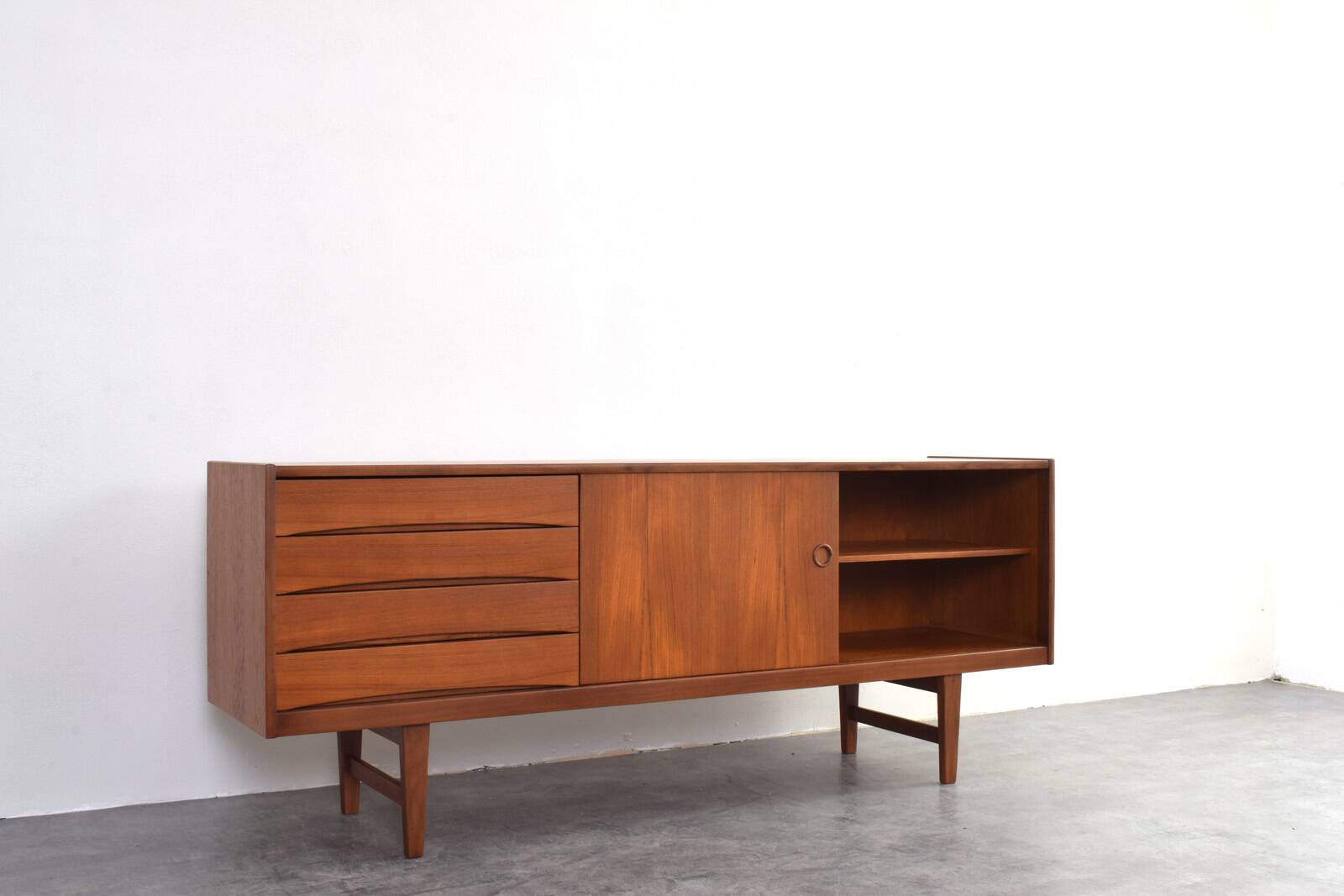 Hi-Fi sideboard in teak mid-century Ulvö by Erik Wørts for Ikea, 1960s.