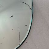 Oval mirror beveled old 32x47cm