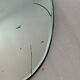 Miroir ovale biseauté ancien 32x47cm