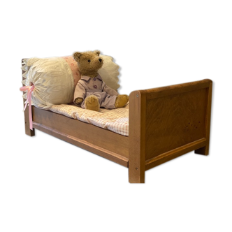 Wooden toy bed