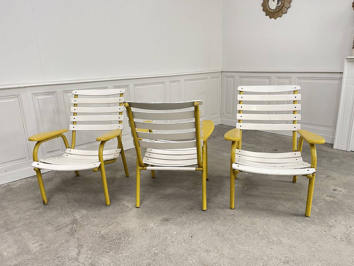Three garden armchairs from the 1970s
