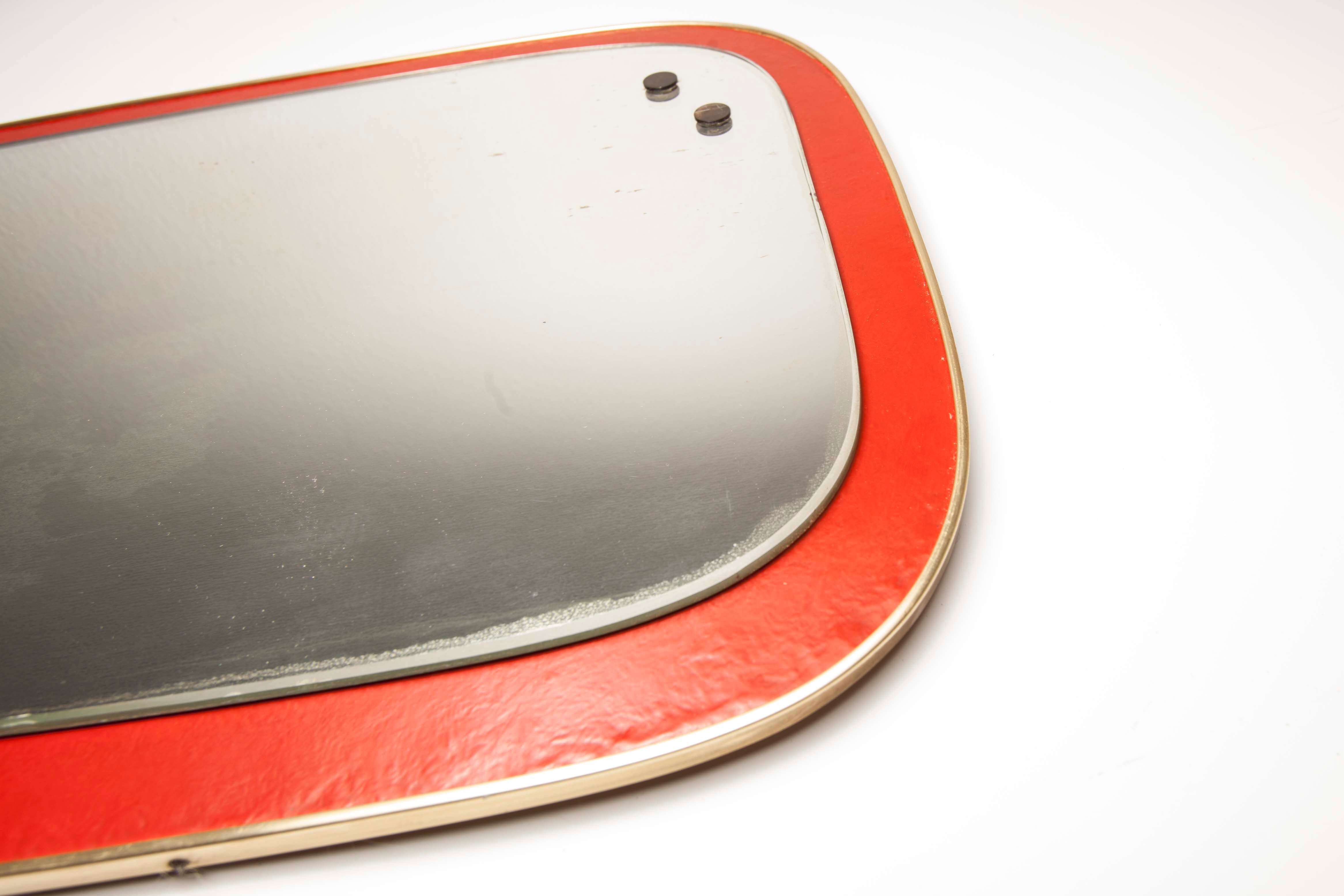 Mirror symmetrical 60's Red 82x37cm