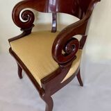 Restoration Armchair with Mahogany Crosses