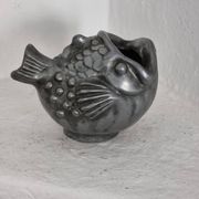 Just Andersen, fish vase in pewter, Denmark, 1930s