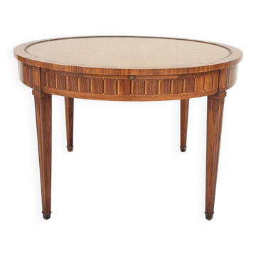 Table à jeux style Louis XVI en bois précieux