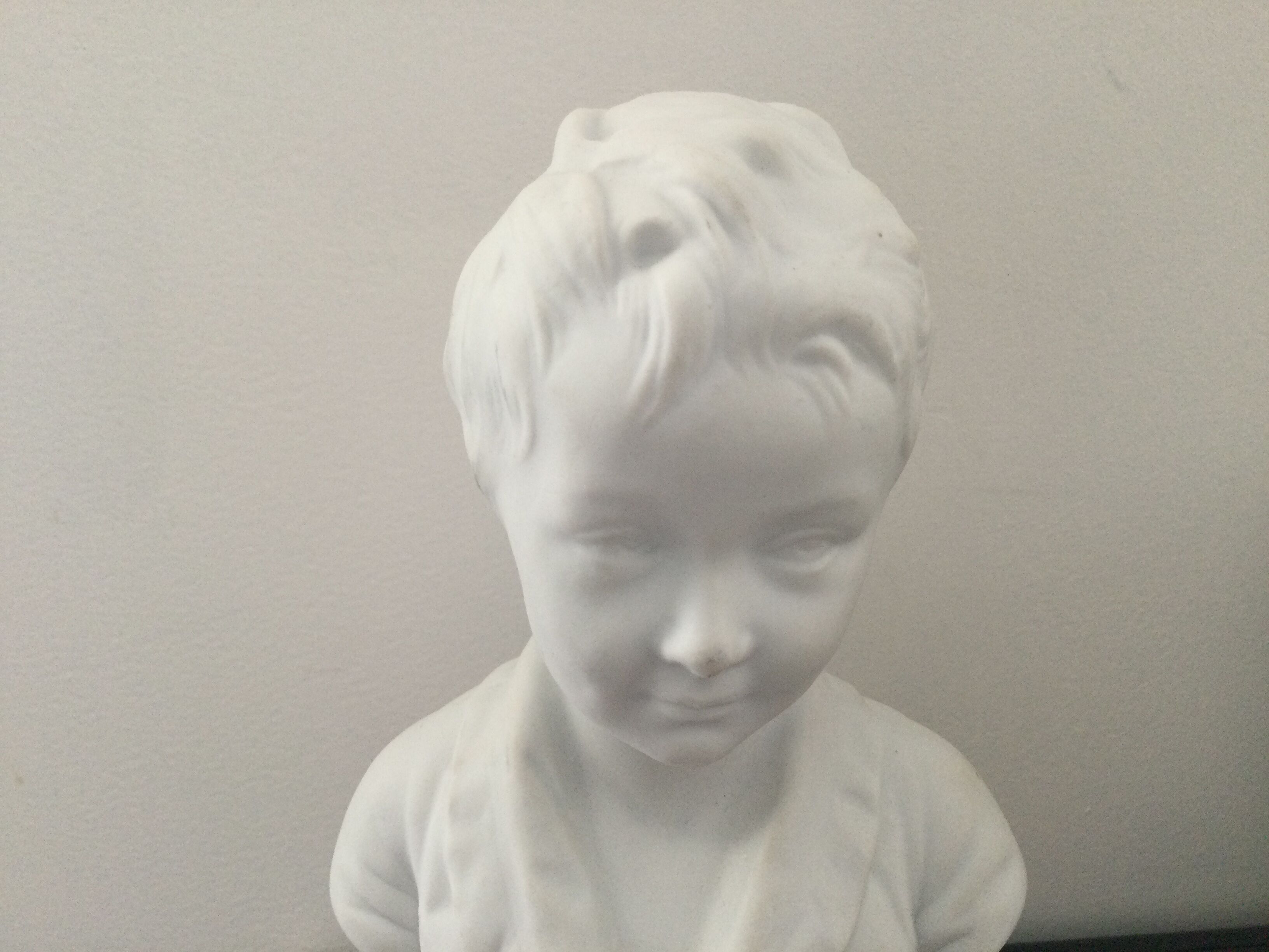 Bust after Houdon signed Tharaud Limoges
