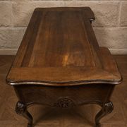 Large walnut writing desk – Louis XV style – 20th century