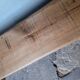 Paire 2 bancs / tabourets bois massif patiné