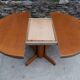 Magnifique table ronde scandinave à rallonge style Regain / Baumann