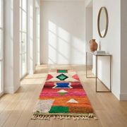 Colourful Berber hallway rug 75 x 280 cm