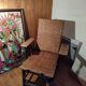 Braided rattan chaise longue 1920-30