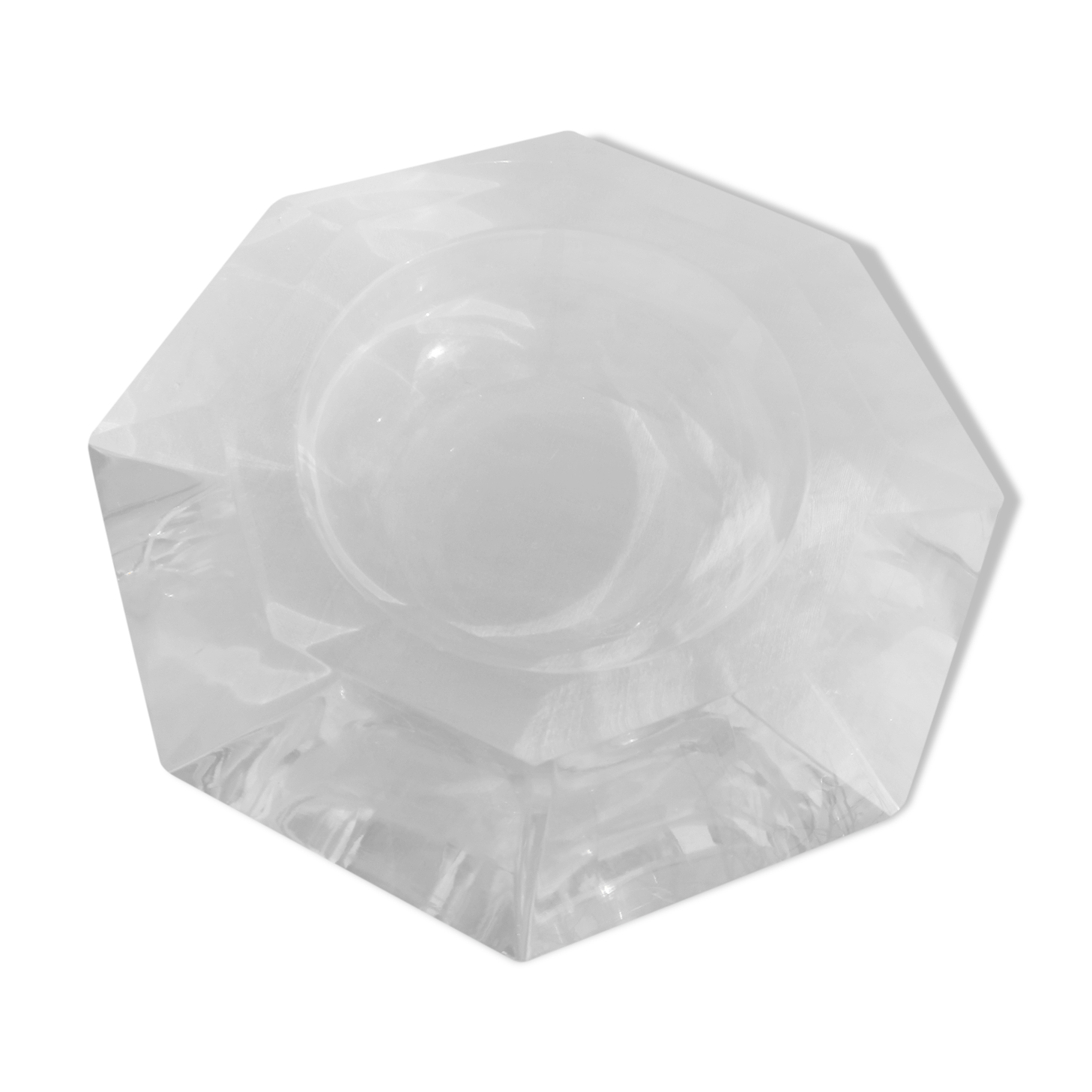 Large crystal ashtray Val Saint Lambert