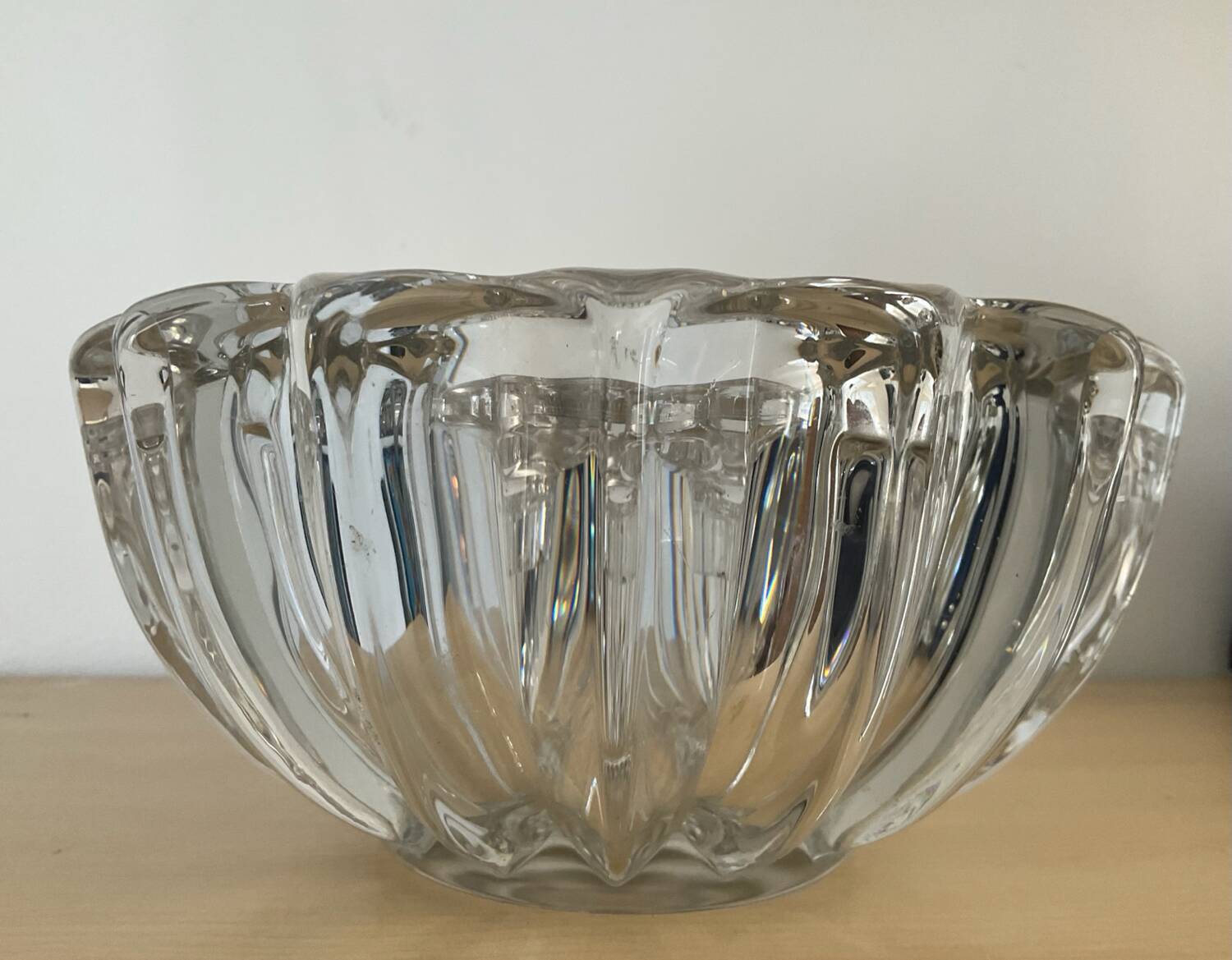 Vase pique fleurs en cristal des années 70
