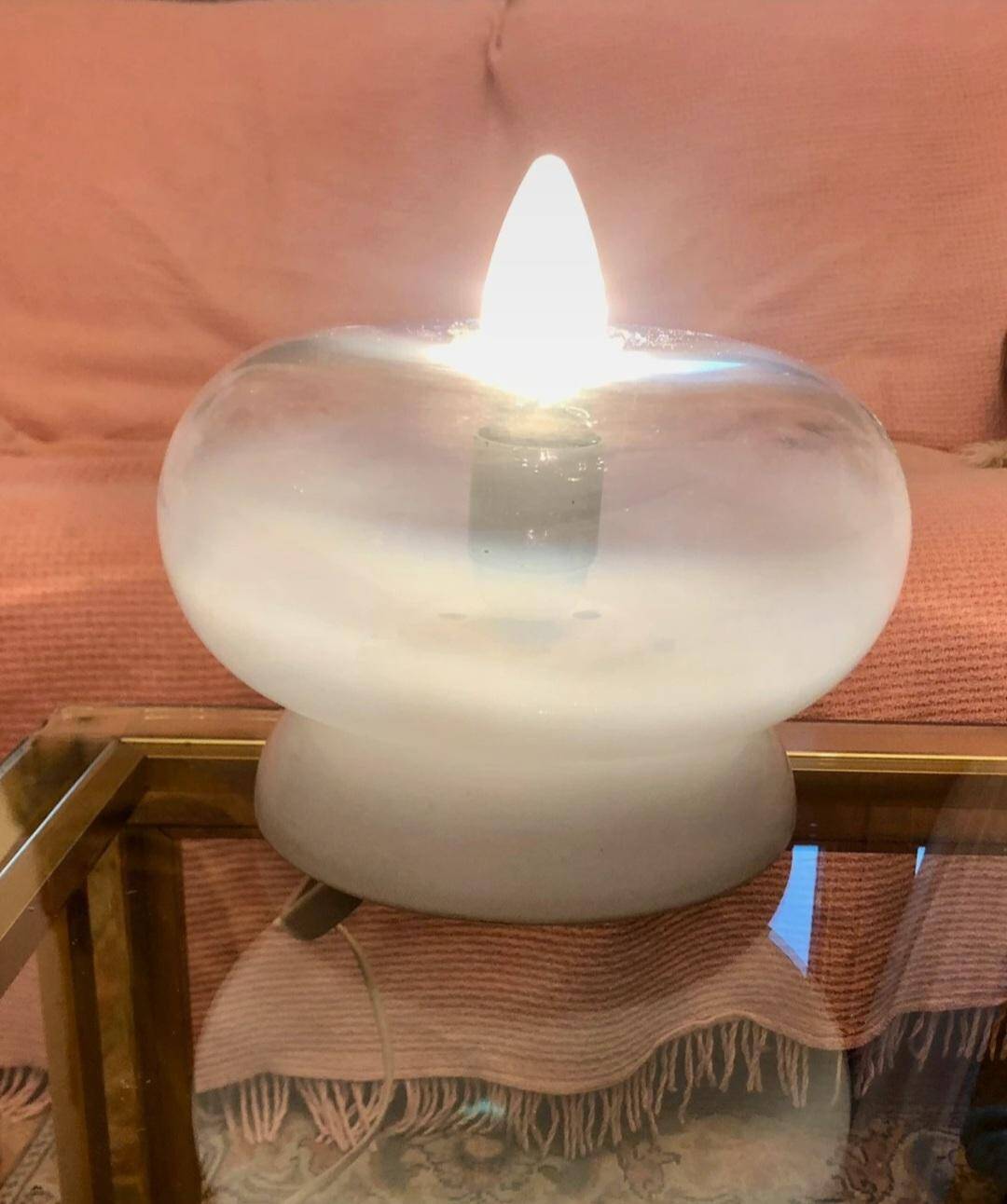 lampe verre italie roberto pamio ou giusto toso