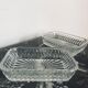 Lot of three moulded glass ramekins