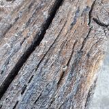 Massive wooden bench