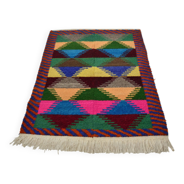 Kilim tribal vintage pour la maison, référence 3072