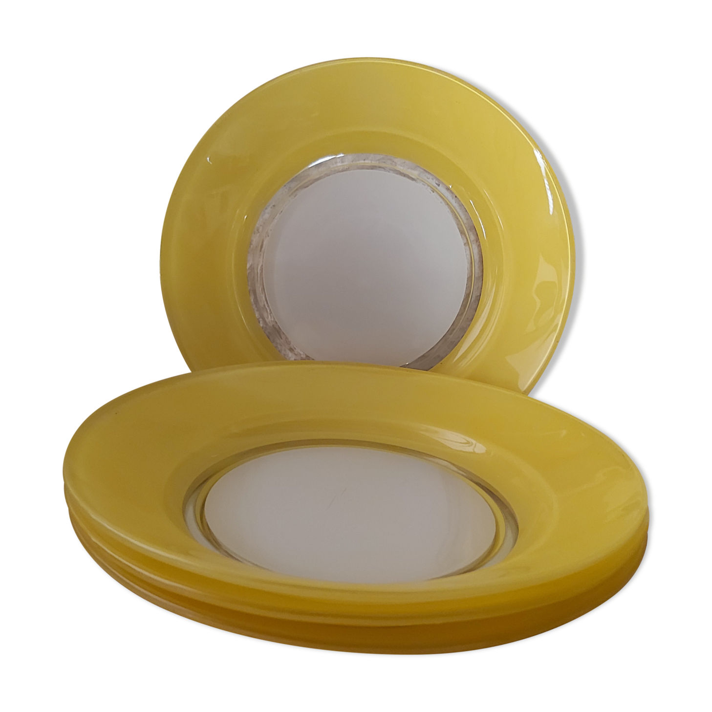 4 Duralex hollow plates