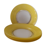 4 Duralex hollow plates