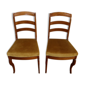 Paire de chaises en acajou