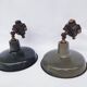 Antique enamelled wall lights