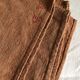Terracotta tinted hemp harvest tablecloth